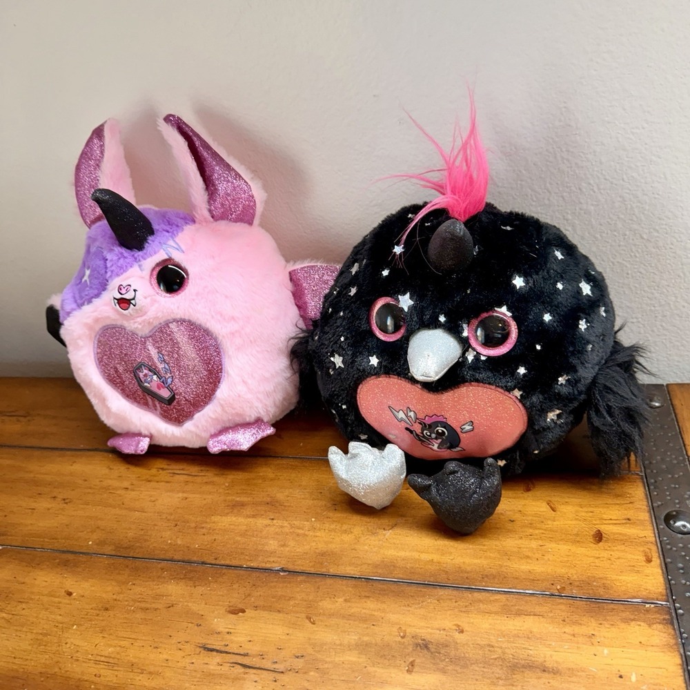 Zuru Rainbowcorns Raven Plush, Bat, Monstercorn, Halloween Surprise Soft Toy